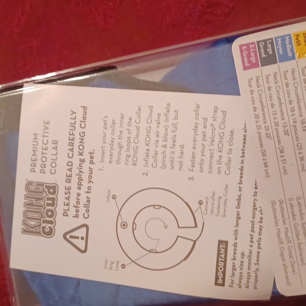 New and unopened Kong Cloud inflatable collar for dogs - Picture 2 of 3